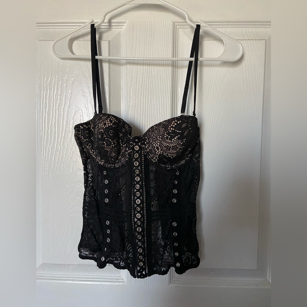 Victoria’s Secret Black Lacy Corset